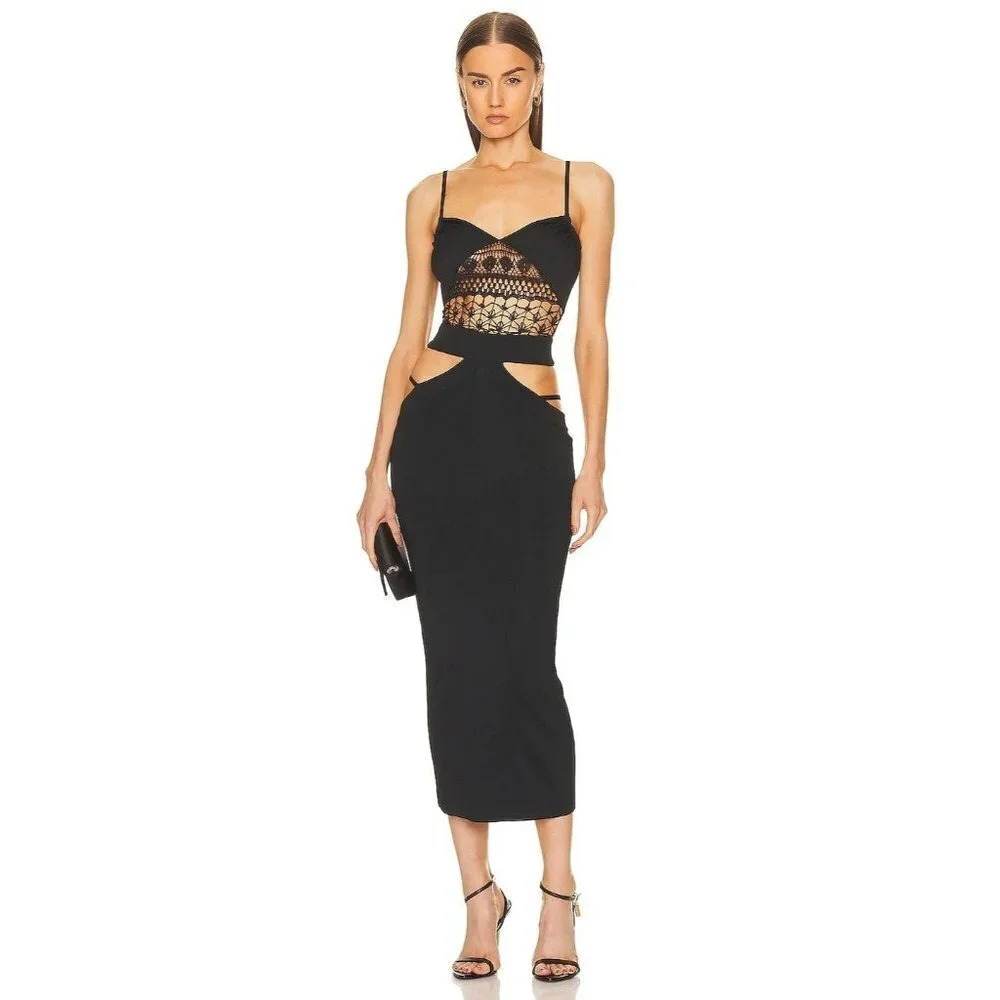 Auteur Keely Knit Dress in Black XSmall New Womens Knit Bodycon